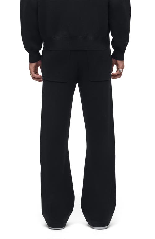 Hudson Double Knit Kick Flare Pants In Black