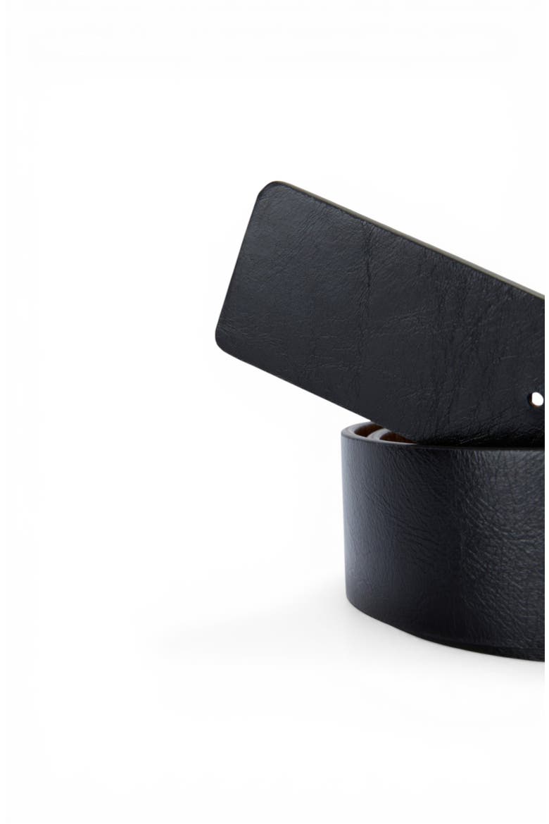 Spring Skull Leather Belt, Alternate, color, BlackBrown