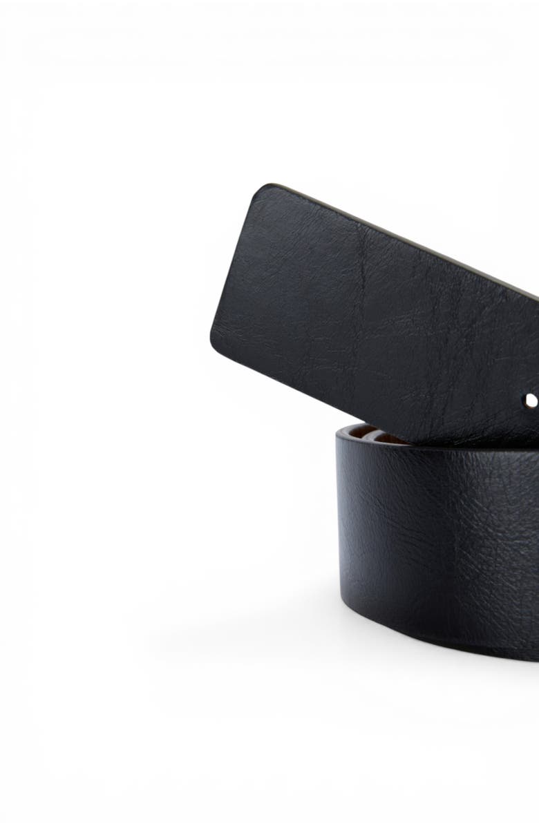 Scalpers Spring Skull Leather Belt, Alternate, color, Blackbrown