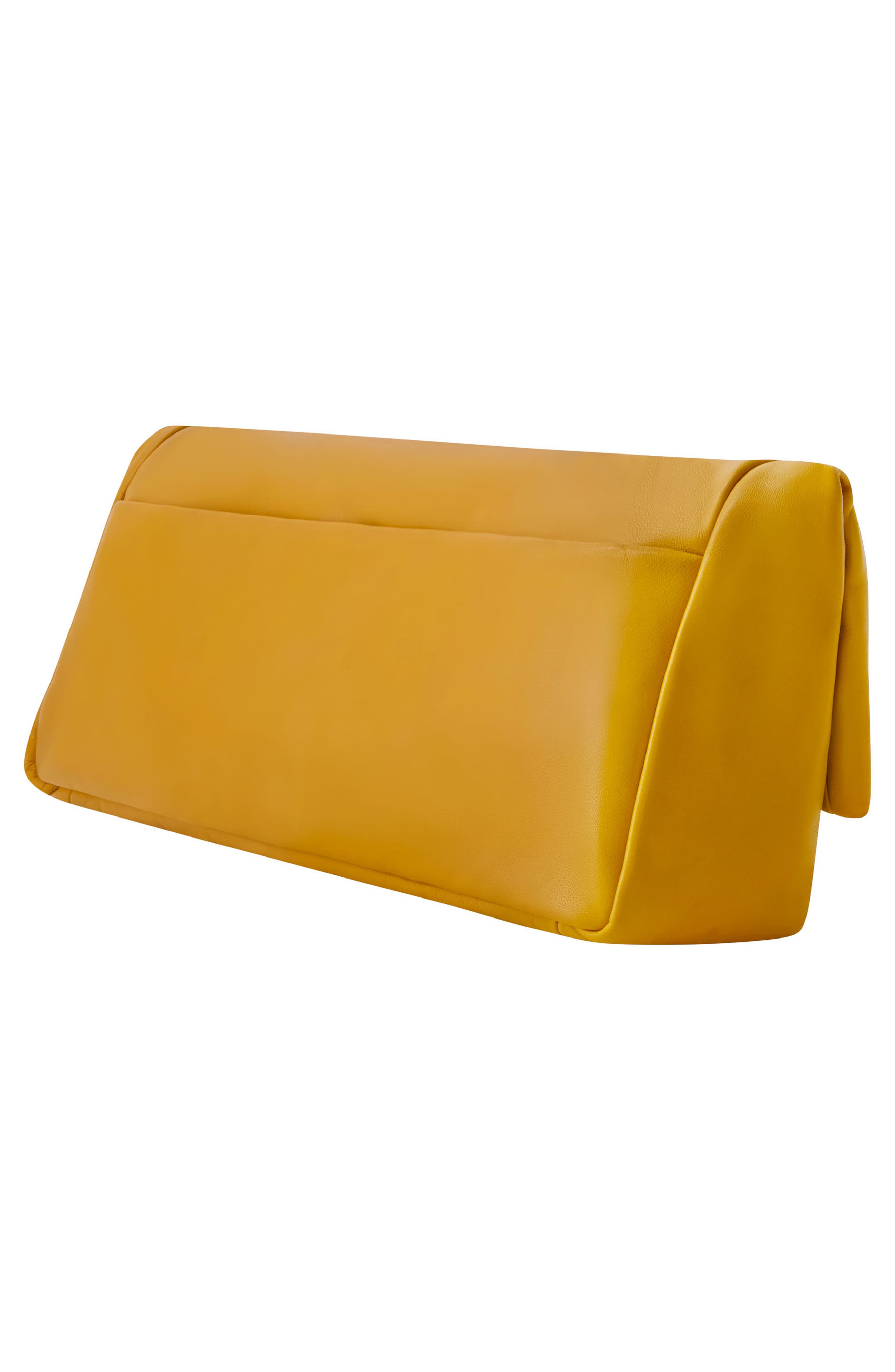 Elegant Fold-Over Clutch, Alternate, color, CUB YELLOW