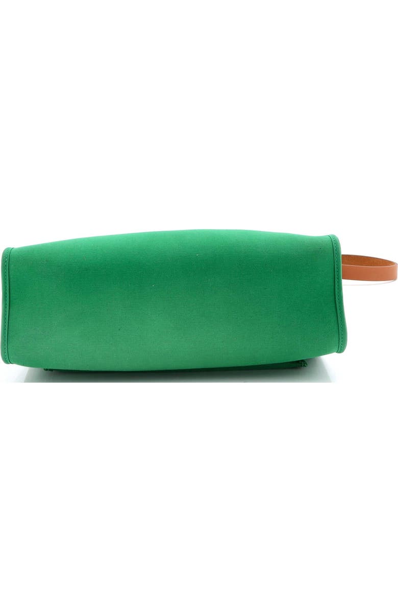 Pre-Owned Hermes Herbag Zip Leather and Toile 31, Alternate, color, Green