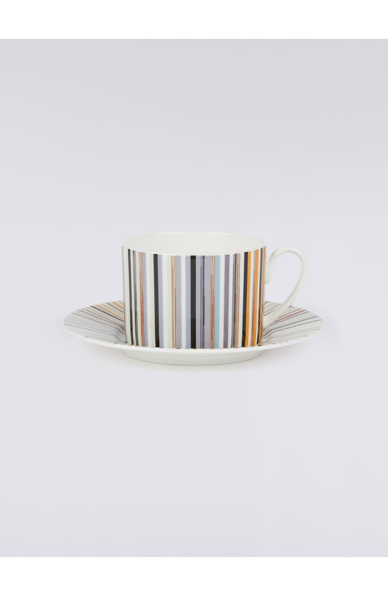 Missoni Home Stripes Jenkins Set Of 6 Tea Cups & Saucers, Main, color, White