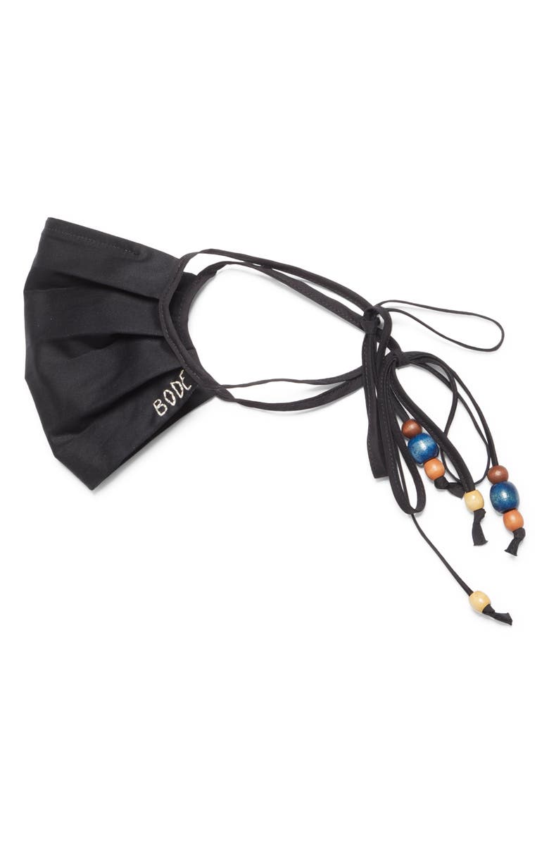Bode x Marcus Paul Beaded Adult Pleated Face Mask, Alternate, color, 
