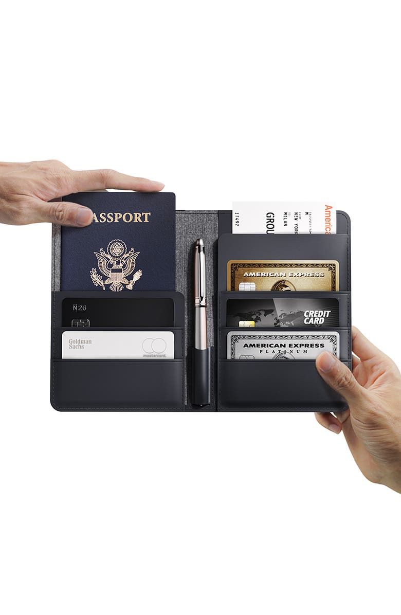JOURNEY LOC8 Passport Finder Wallet, Alternate, color, Midnight Black