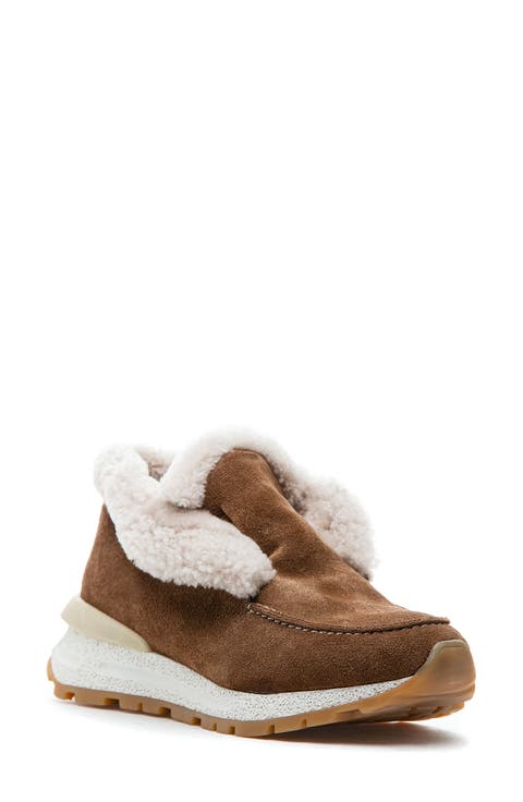 Quinn Genuine Shearling Lined Sneaker Boot (Women)