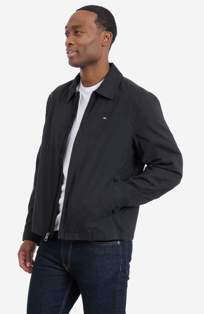 Tommy Hilfiger Microfiber Golf Jacket, Alternate, color, Black