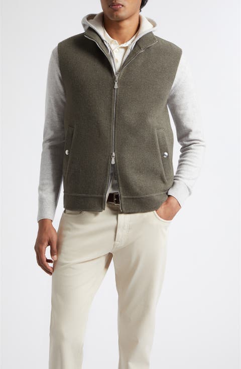 Full Zip Wool Gilet