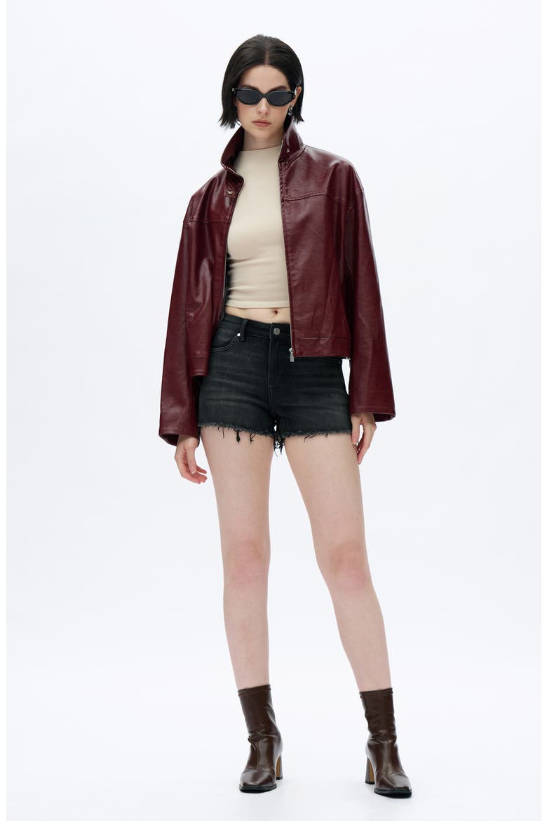 Mid Rise Cutoff Shorts, Alternate, color, BLACKICE