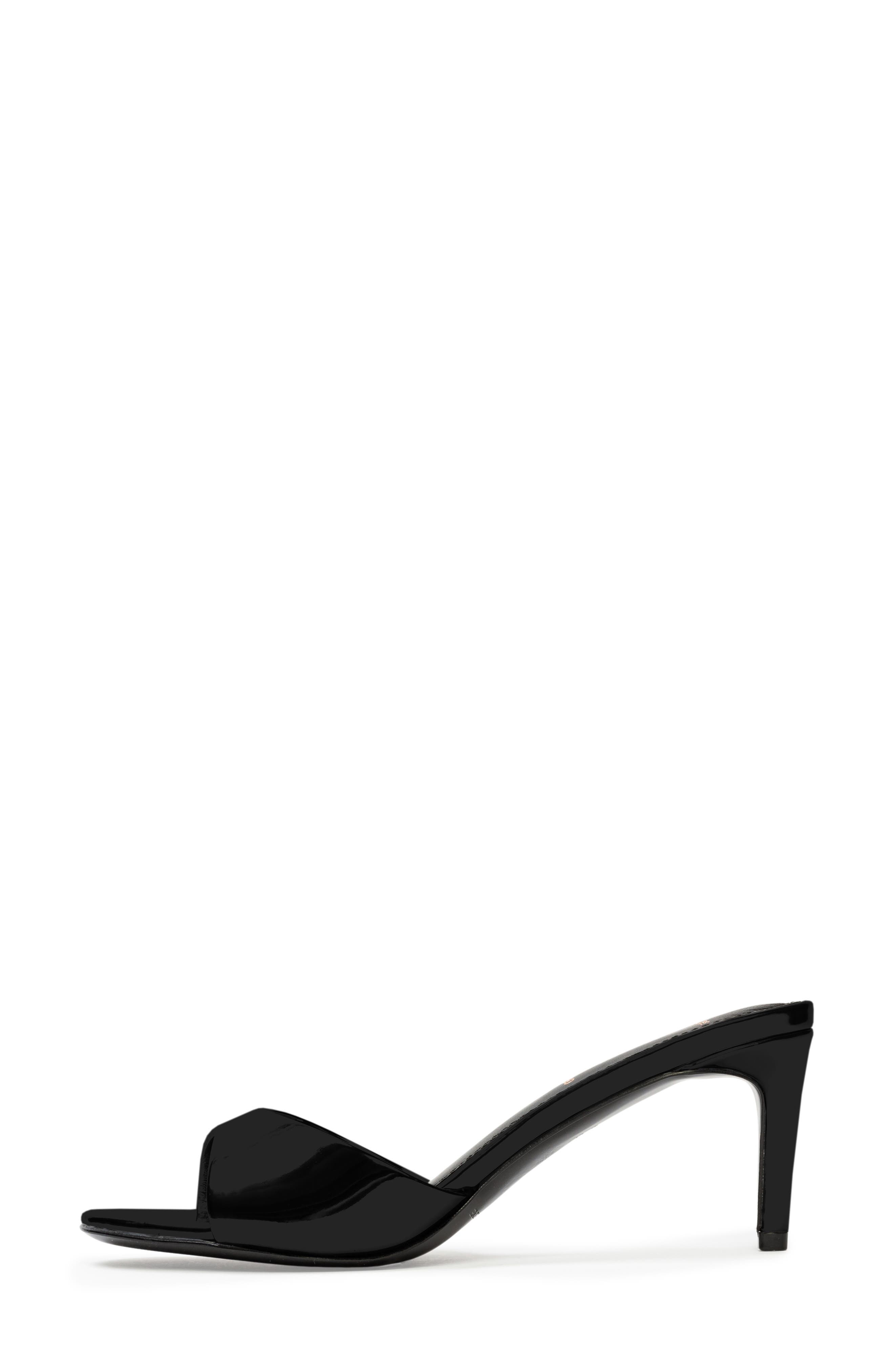 BLACK SUEDE STUDIO Freddie Slide Sandal, Alternate, color, Black Patent