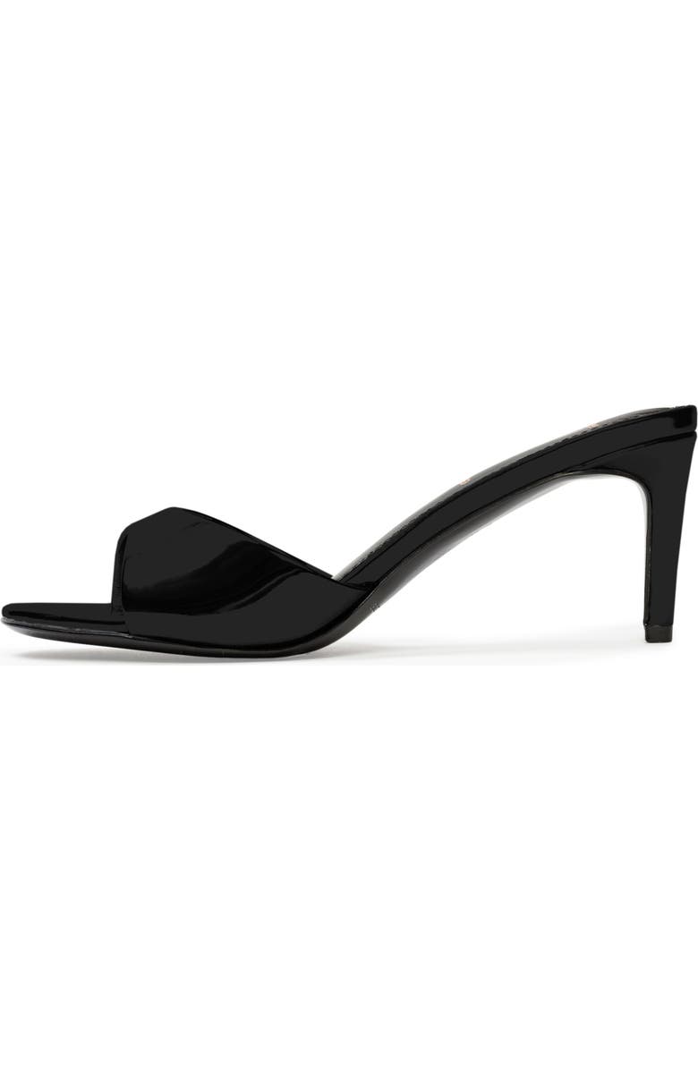 BLACK SUEDE STUDIO Freddie Slide Sandal, Alternate, color, Black Patent