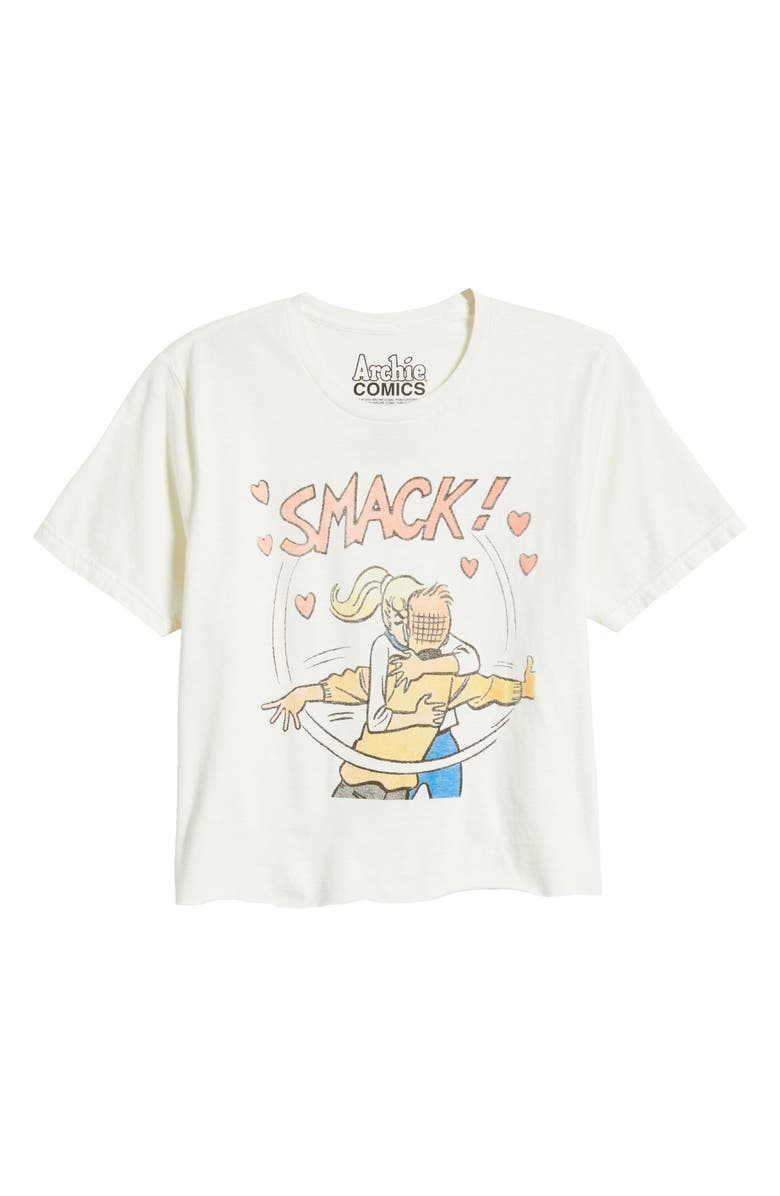 Philcos Smack Smooch Graphic Cotton T-Shirt, Alternate, color, Off White