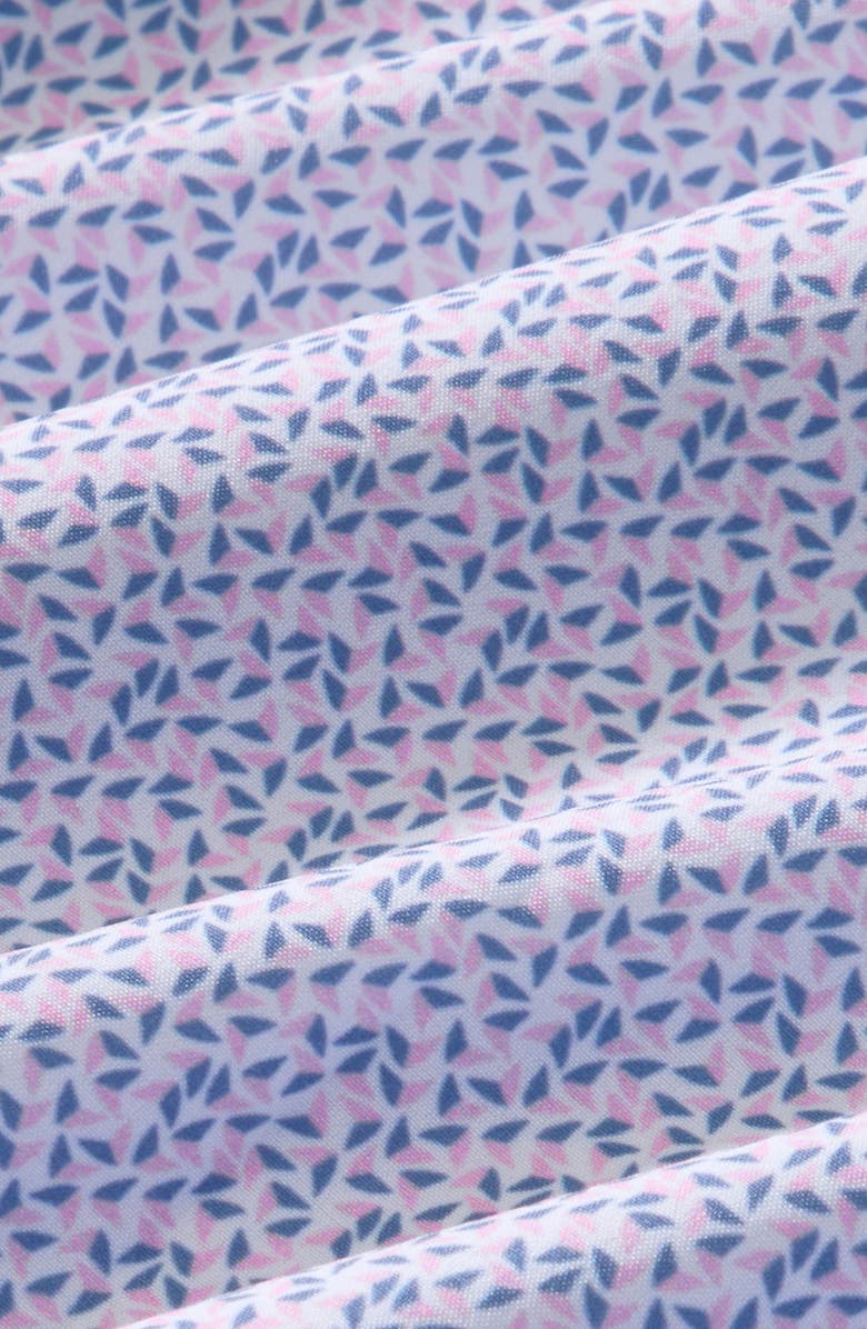 Mizzen+Main Leeward Trim Fit Short Sleeve Performance Button-Up Shirt, Alternate, color, 