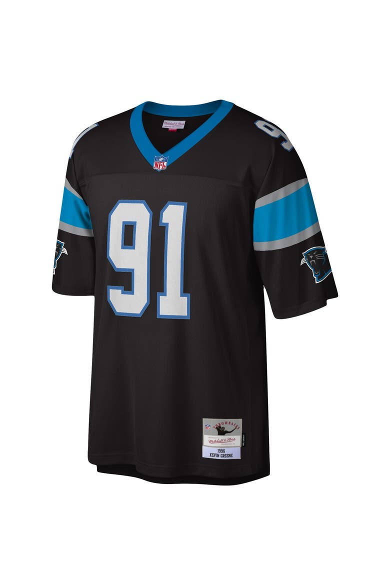 Men's Mitchell & Ness Kevin Greene Black Carolina Panthers Legacy Replica Jersey, Alternate, color, Black