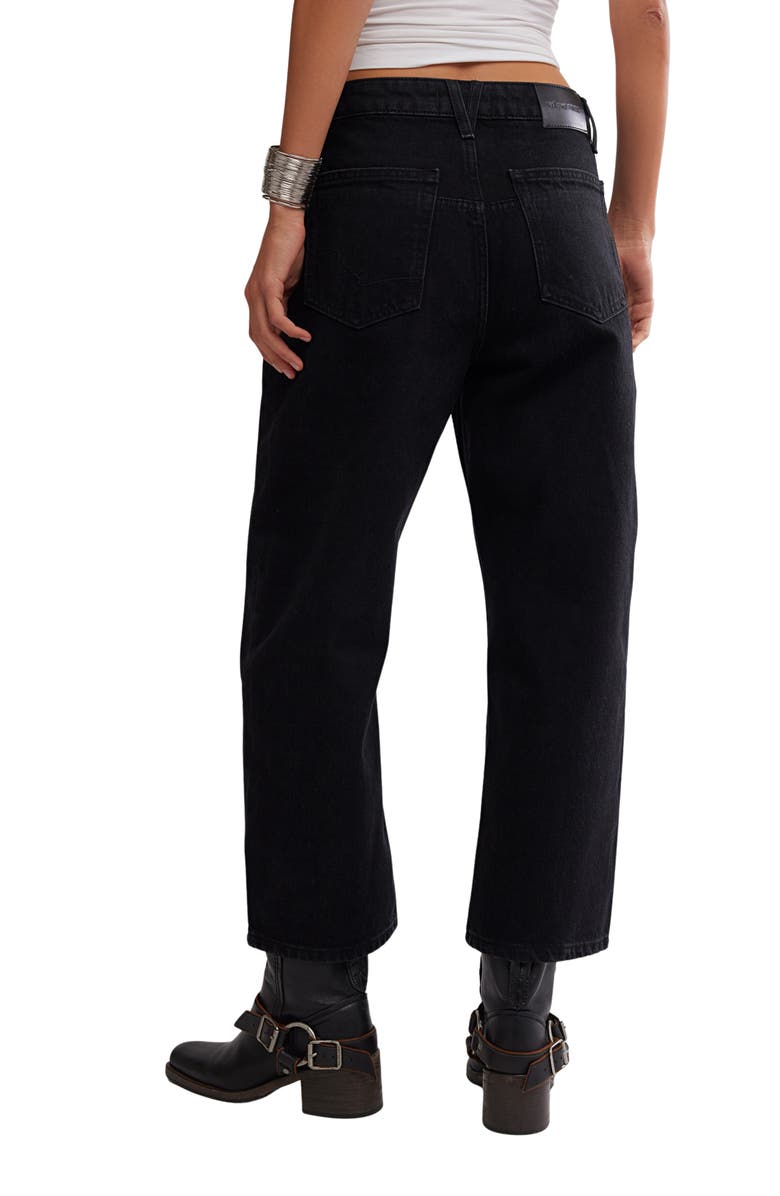 Free People Deep Trance Ankle Boyfriend Jeans, Alternate, color, Dark Matter