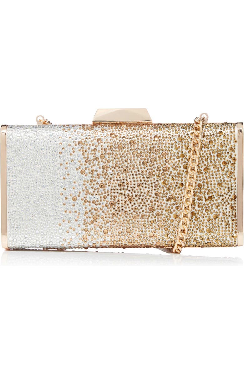 Dune London Bettey Frame Clutch, Main, color, Gold