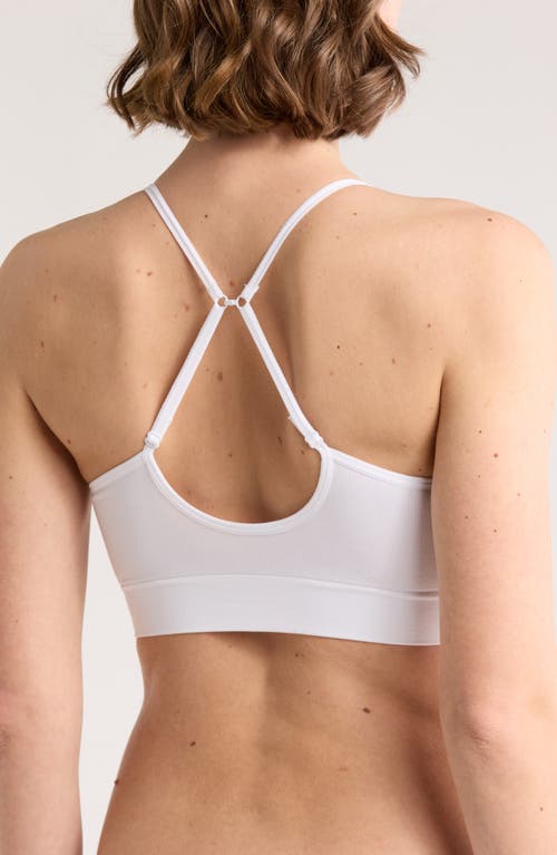 Nordstrom Rack Assorted 3-pack Everyday Bralettes In White Multi