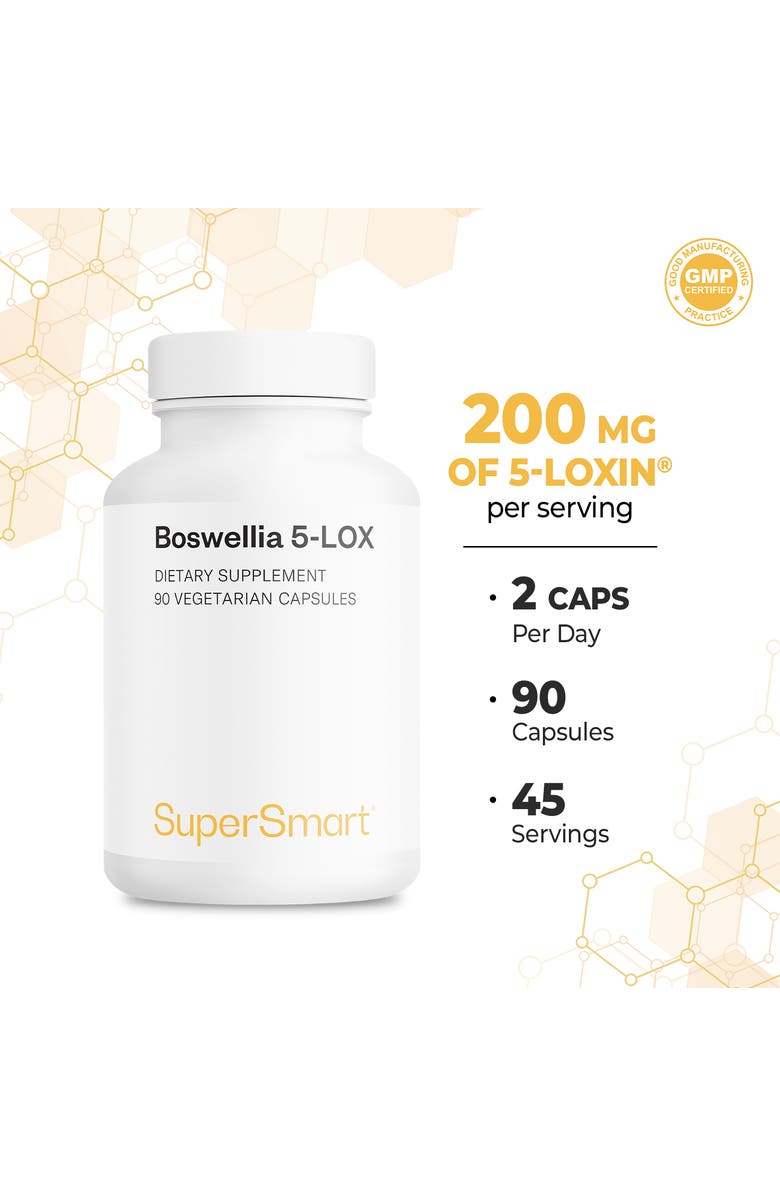 SuperSmart Boswellia 5-LOX 200 mg per Day - with Boswellia Serrata Extract, Alternate, color, NO COLOR