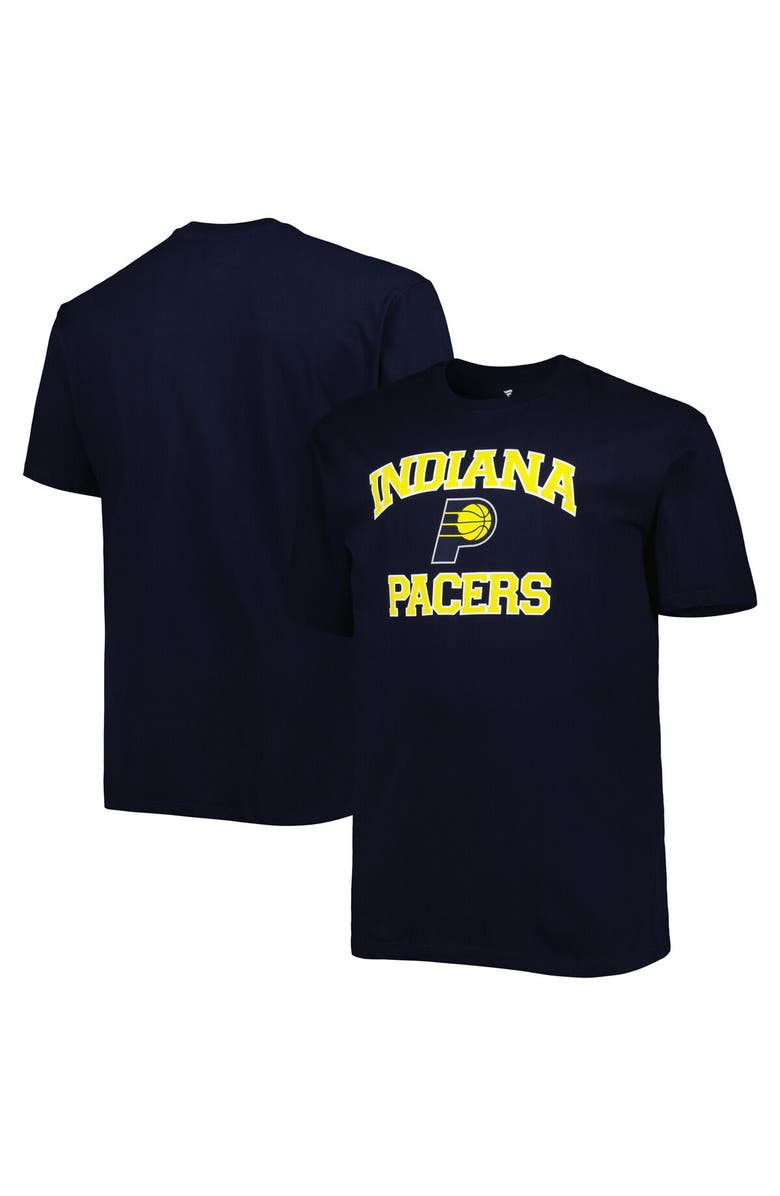 PROFILE Men's Navy Indiana Pacers Big & Tall Heart & Soul T-Shirt, Main, color, 