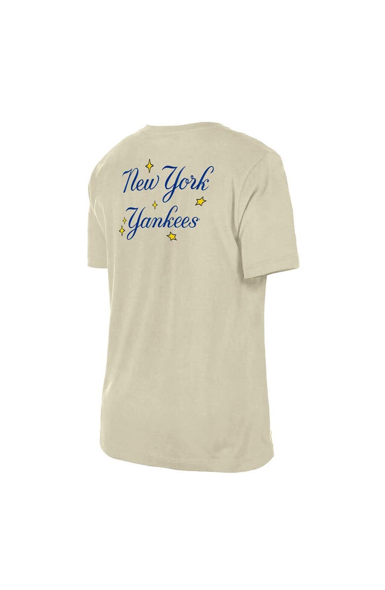 New Era Women's New Era Cream New York Yankees Stars & Cap T-Shirt, Alternate, color, Cream