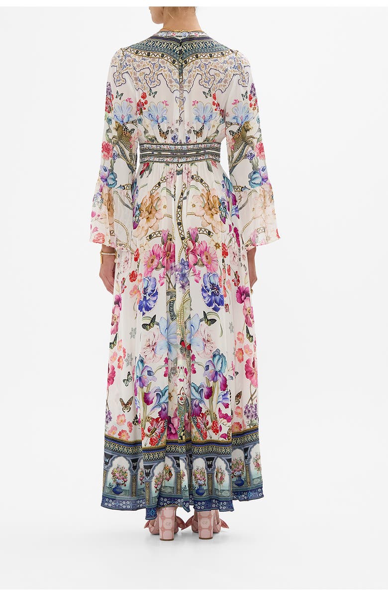 Camilla Shaped Waistband Dress With Ruffle Sleeve Monserrate Magic, Alternate, color, 