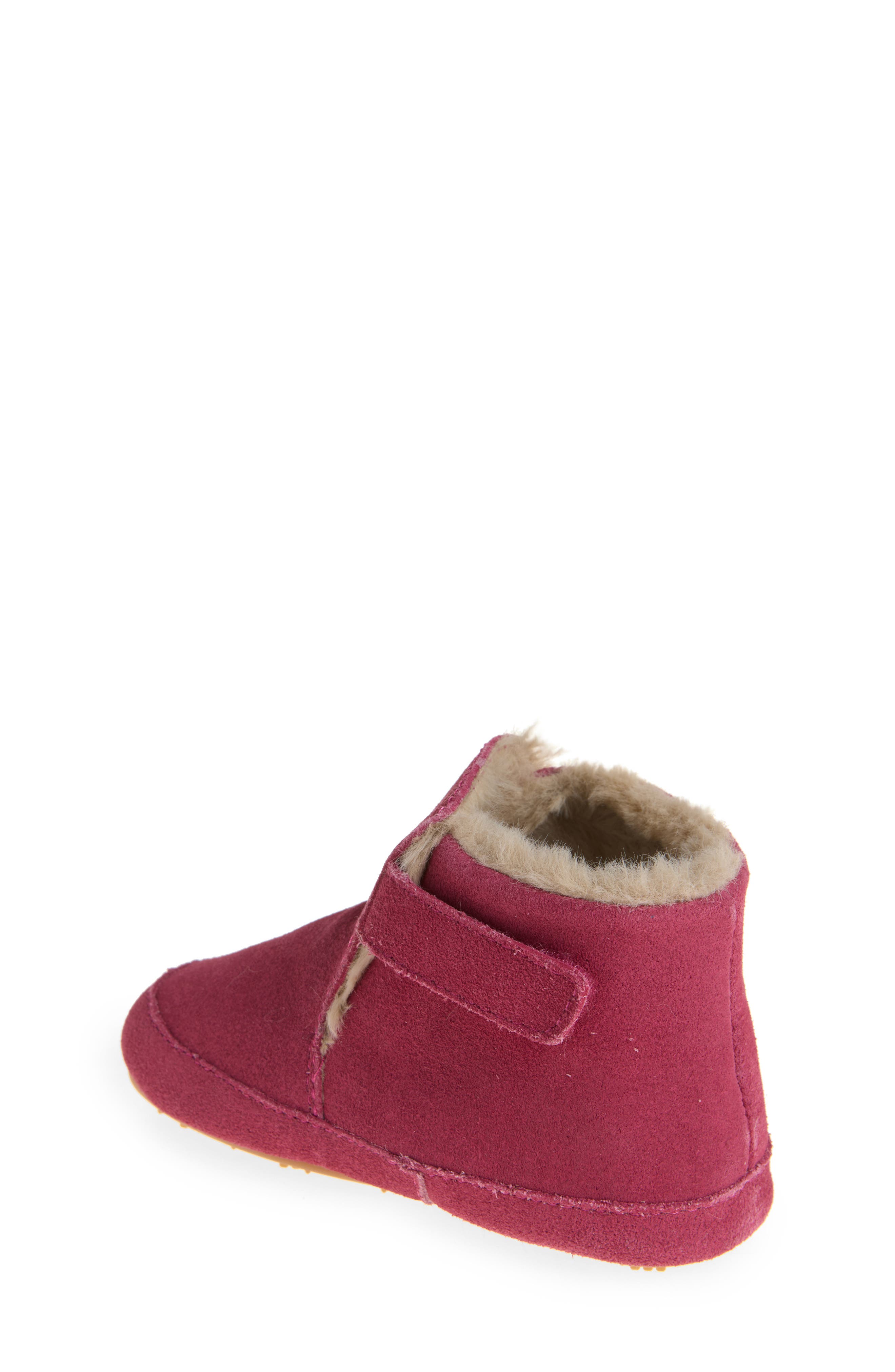 Kids' Apres Bub Bootie, Alternate, color, DARK PINK SUEDE