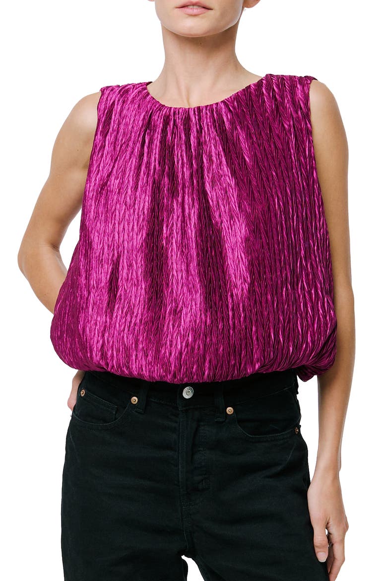 Agnese Bubble Top, Alternate, color, PURPLE