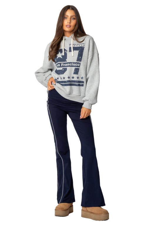 Shop Edikted San Francisco Hoodie In Gray-melange