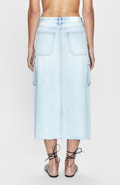Pistola Mckayla Cargo Demin Midi Skirt In Parasol