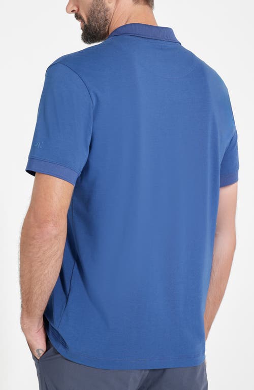 Urban Performance Pima Cotton Tech Polo With Uv Protection In Blue