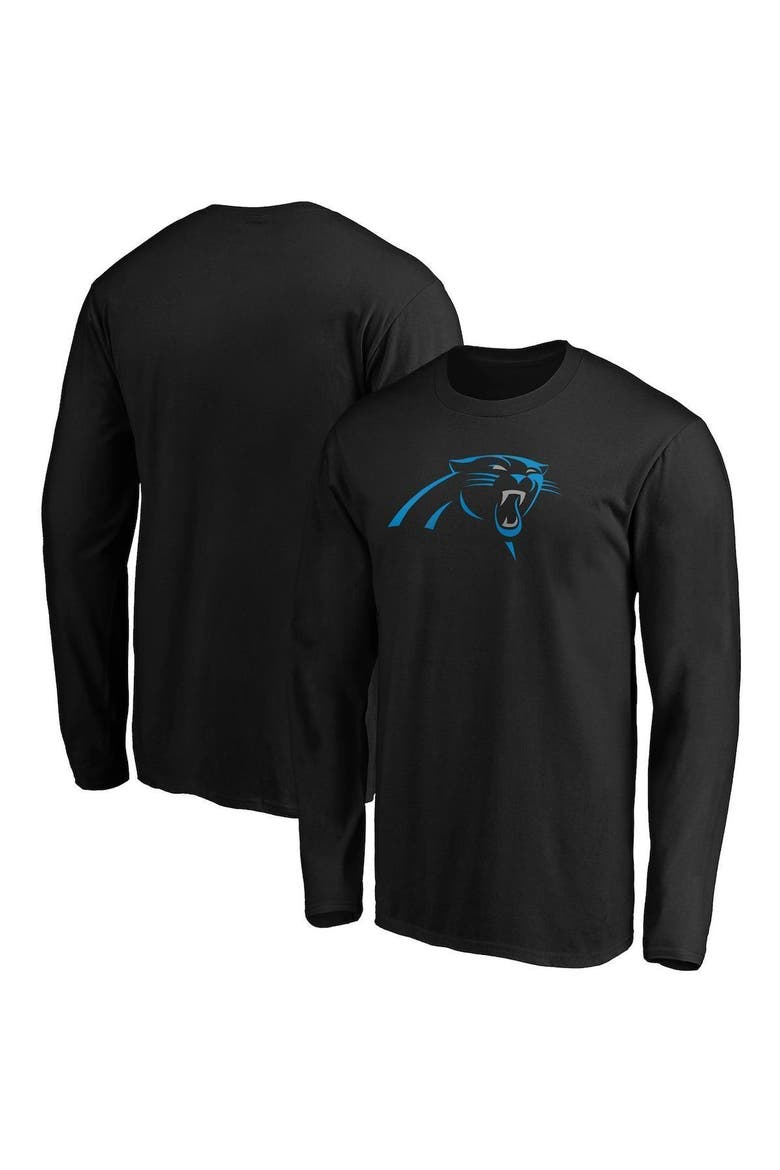 Men's Fanatics Branded Black Carolina Panthers Big & Tall Primary Team Logo Long Sleeve T-Shirt, Main, color, BLACK