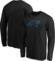 FANATICS Men's Fanatics Branded Black Carolina Panthers Big & Tall Primary Team Logo Long Sleeve T-Shirt