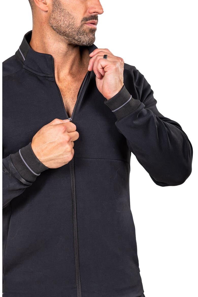 Marthyr0005 Black Zip Sweatshirt, Alternate, color, BLACK