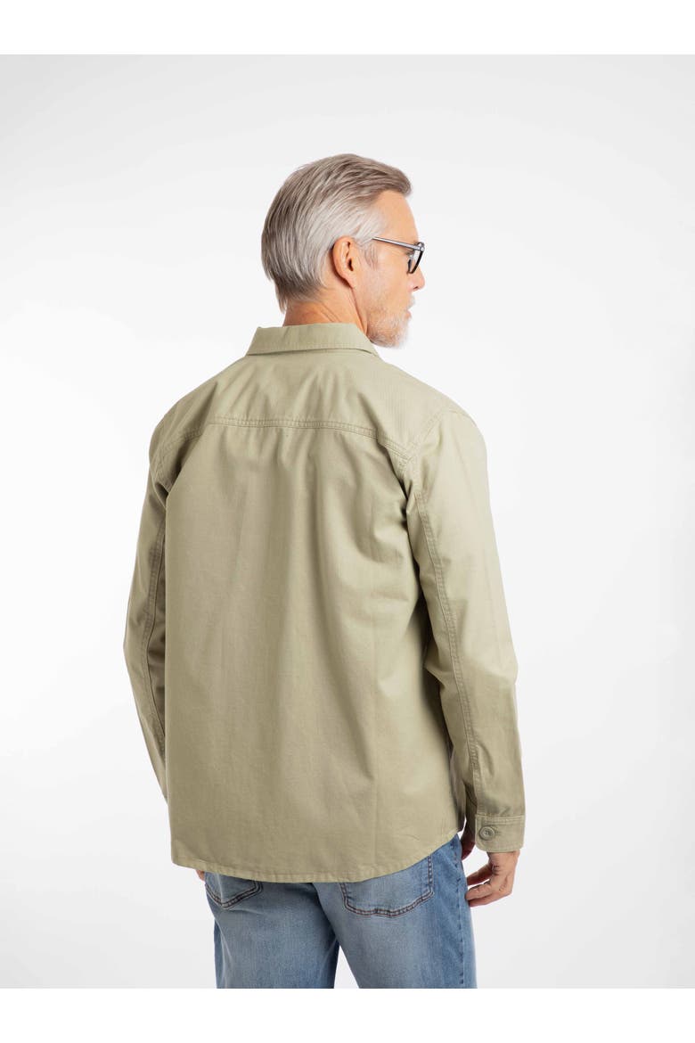 Bear Workwear Twill Overshirt, Alternate, color, Laurel Green