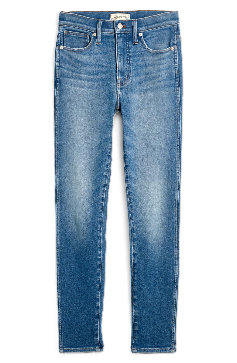 Madewell 10-Inch High Waist Crop Skinny Jeans, Alternate, color, 