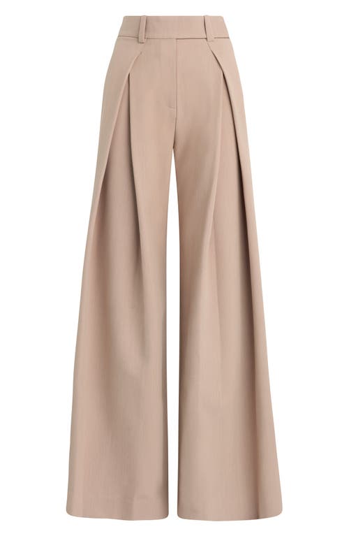 Favorite Daughter Pleated Wide Leg Pants In Brown