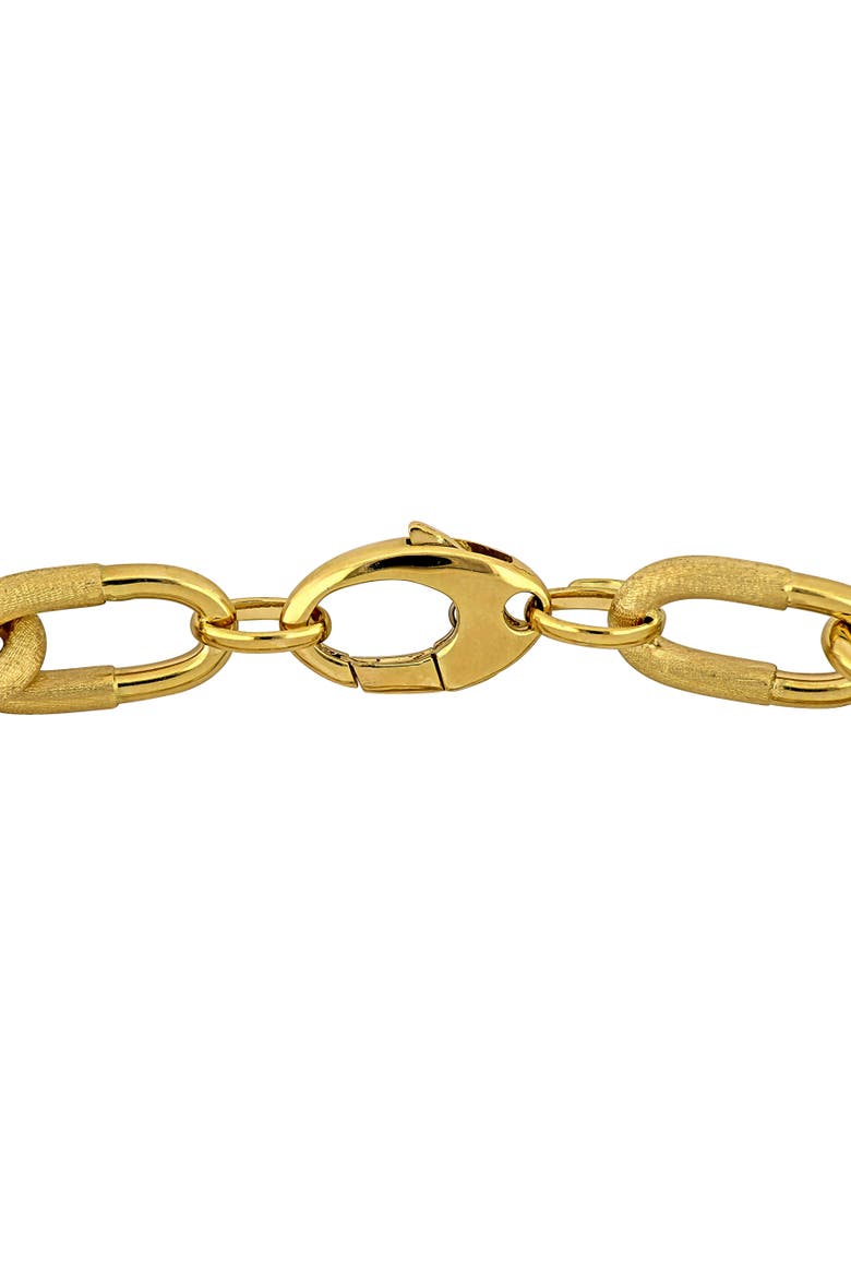 Diamond Oval Link Chain Bracelet 14k, Alternate, color, 14k Gold