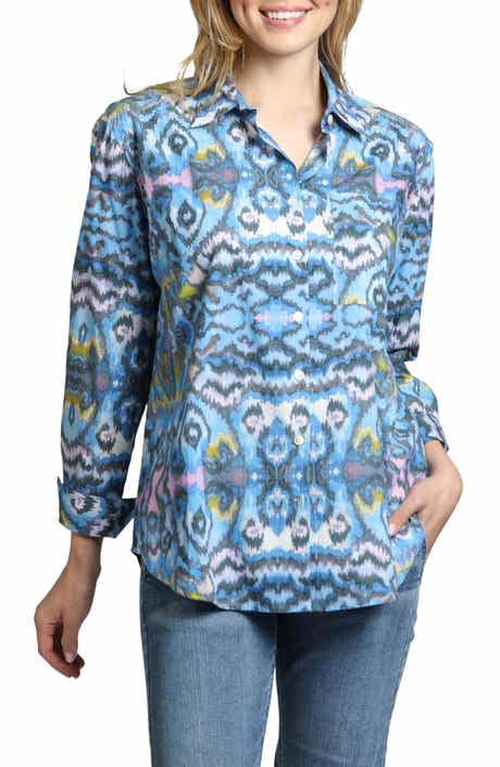 Boyfriend Poplin Button-Up Shirt