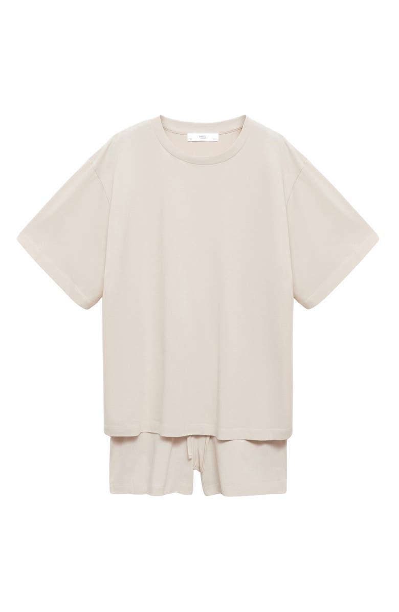 MANGO Short Cotton Pajamas, Alternate, color,