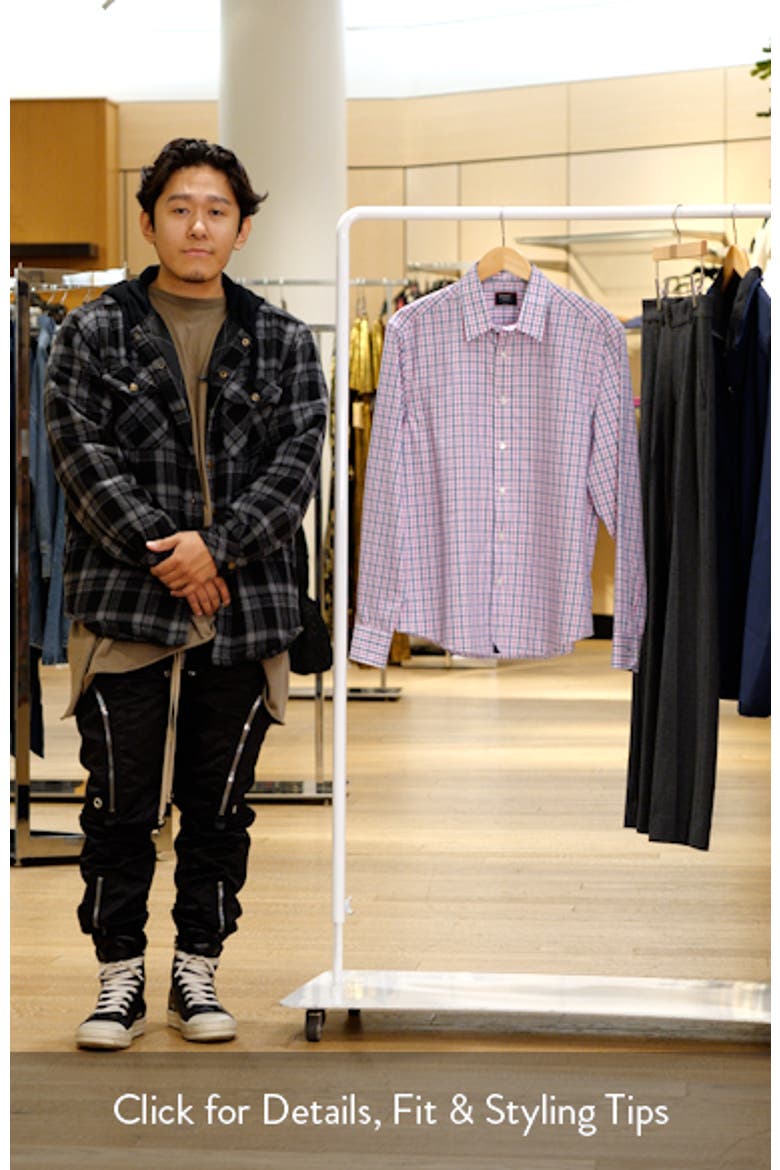 Dolcetto Plaid Wrinkle Free Cotton Button-Up Shirt video