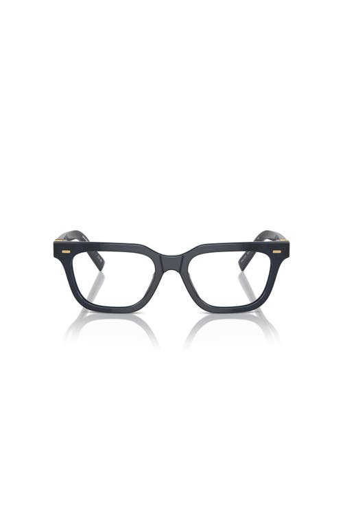 Miu Miu 51mm Rectangle Optical Glasses In Blue