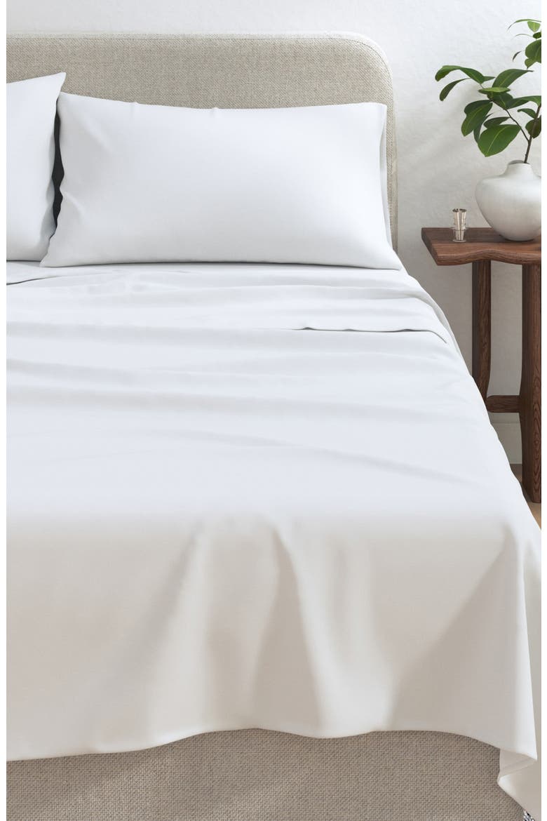 Organic Cotton Jersey Sheet Set, Alternate, color, WHITE