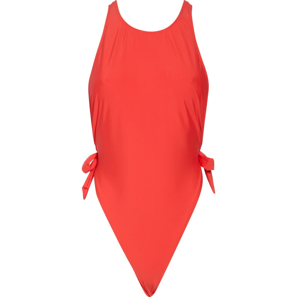 VYB VYB HIGH NECK OPEN SIDE ONE-PIECE SWIMSUIT