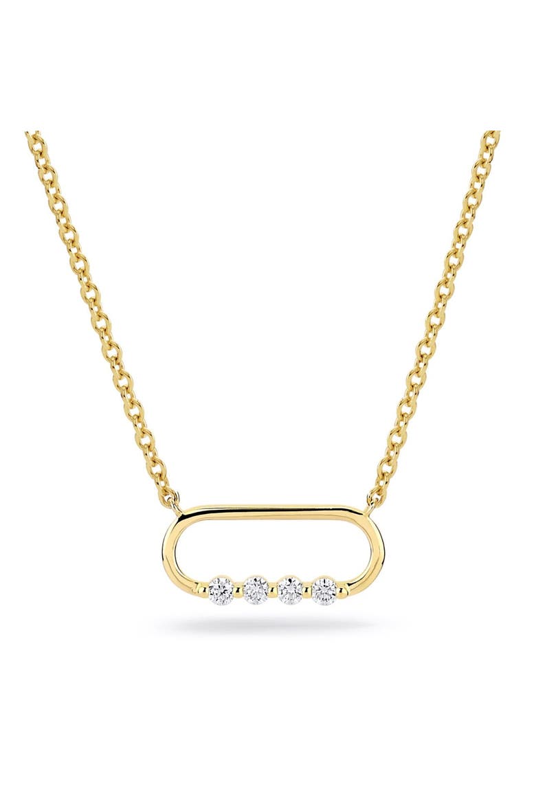Cloud Link Necklace, Main, color, Yellow Gold
