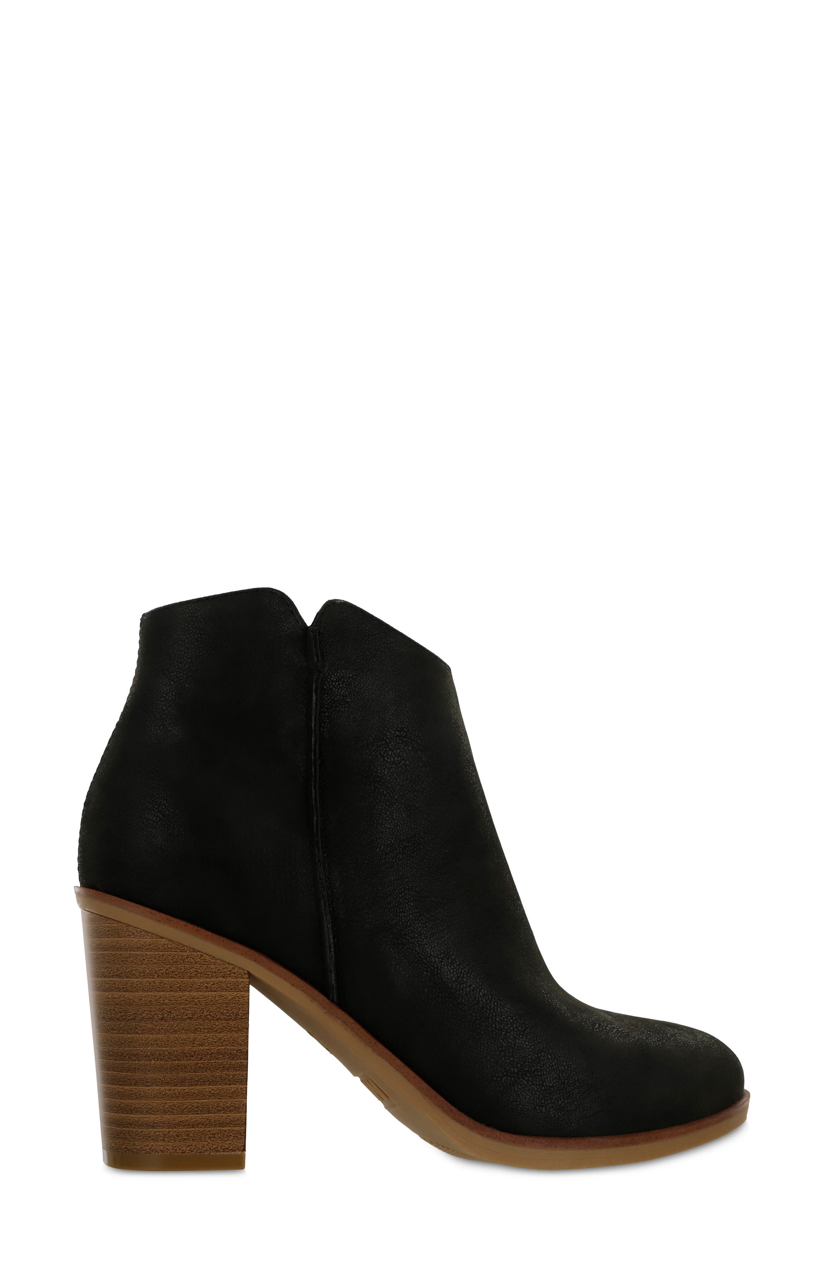 MIA Barby Block Heel Bootie, Alternate, color, Black Brus