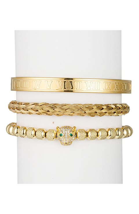 Leopard Set of 3 Assorted Bracelets