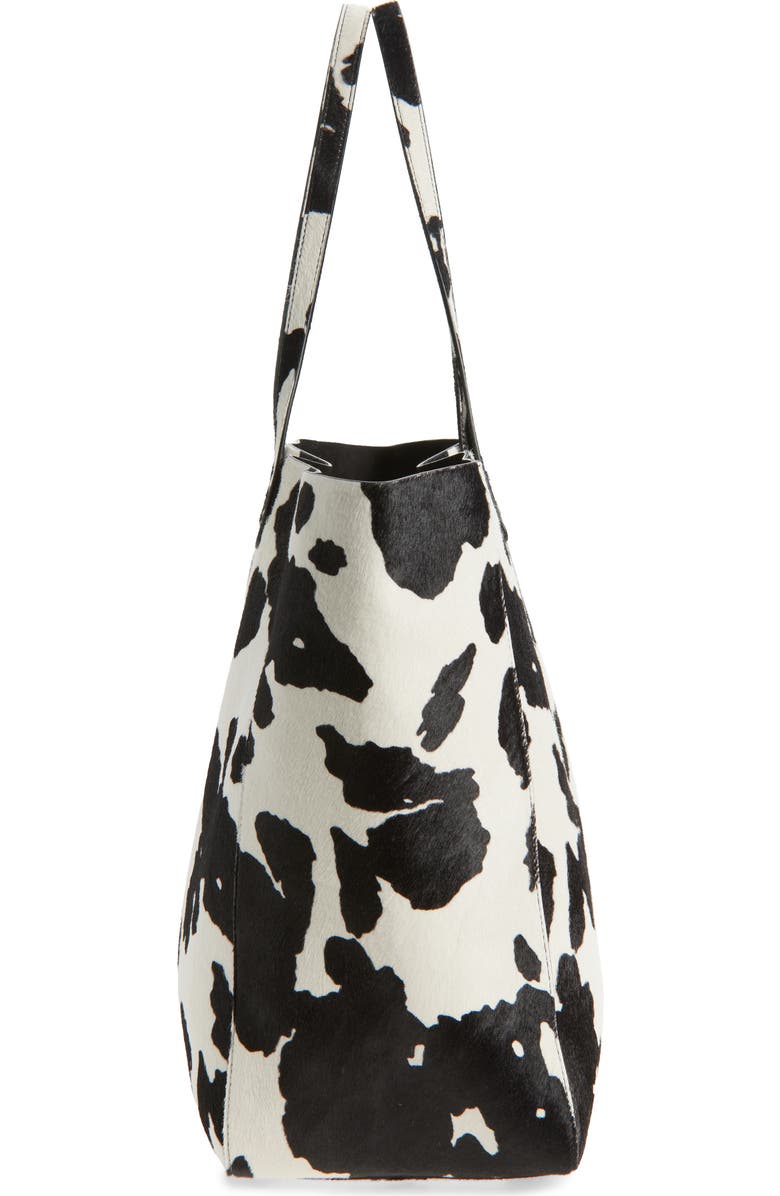 Mansur Gavriel Juno Calf Hair Tote, Alternate, color, Printed Pony Hair