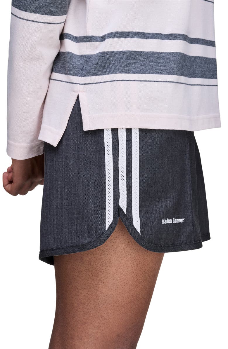 adidas x Wales Bonner Wool Blend Twill Shorts, Alternate, color, Dark Grey Heather