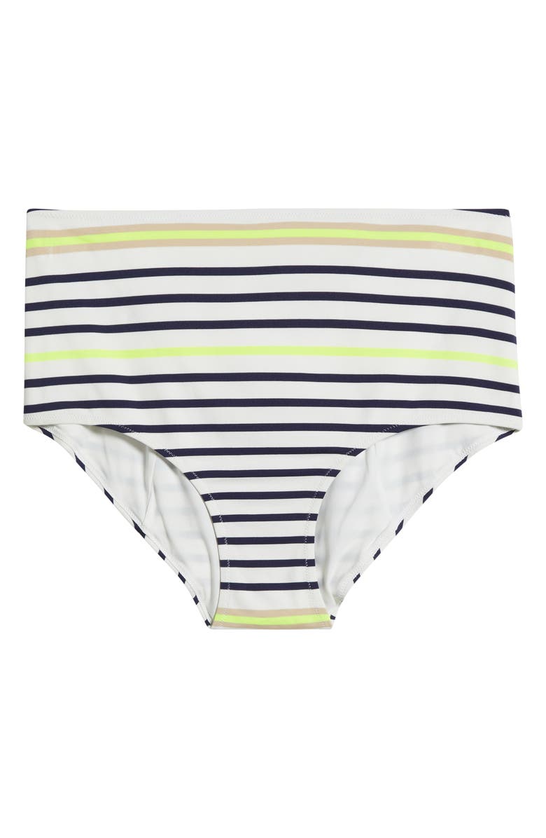 lemlem Elsi High Waist Bikini Bottoms, Alternate, color, Bahar Cream