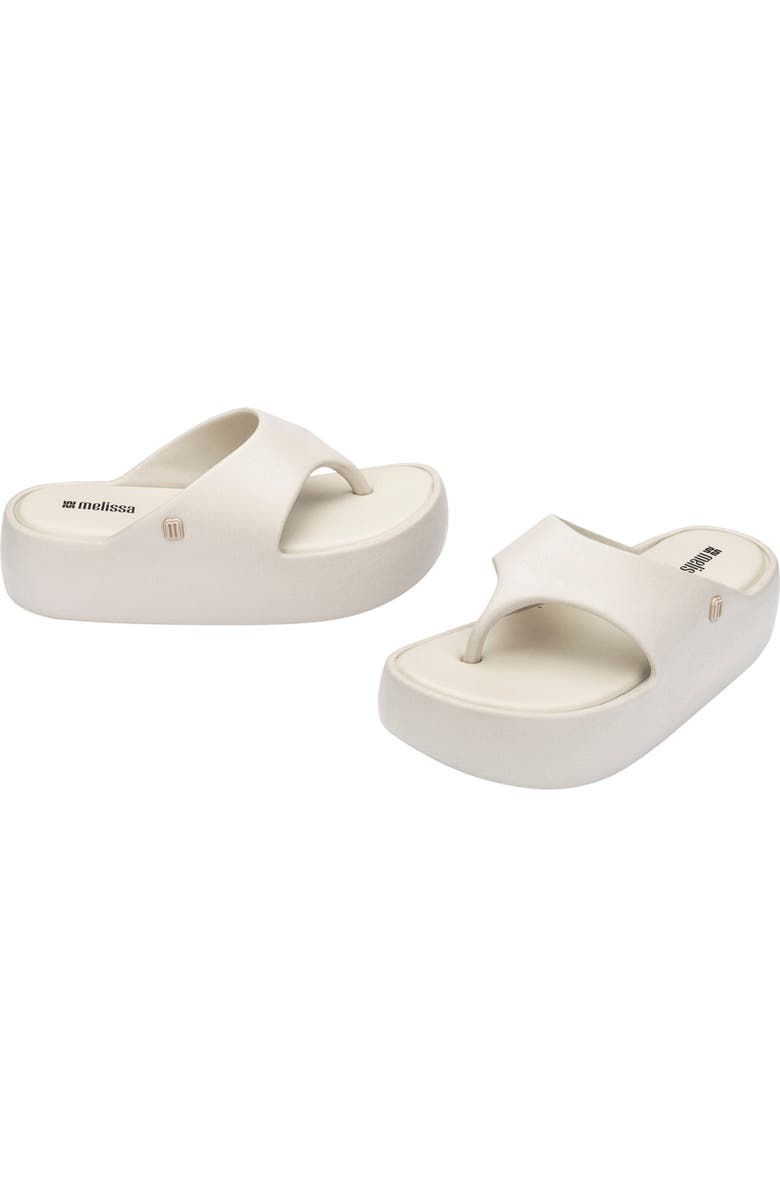 Melissa Free Platform Flip Flop, Alternate, color, Beige