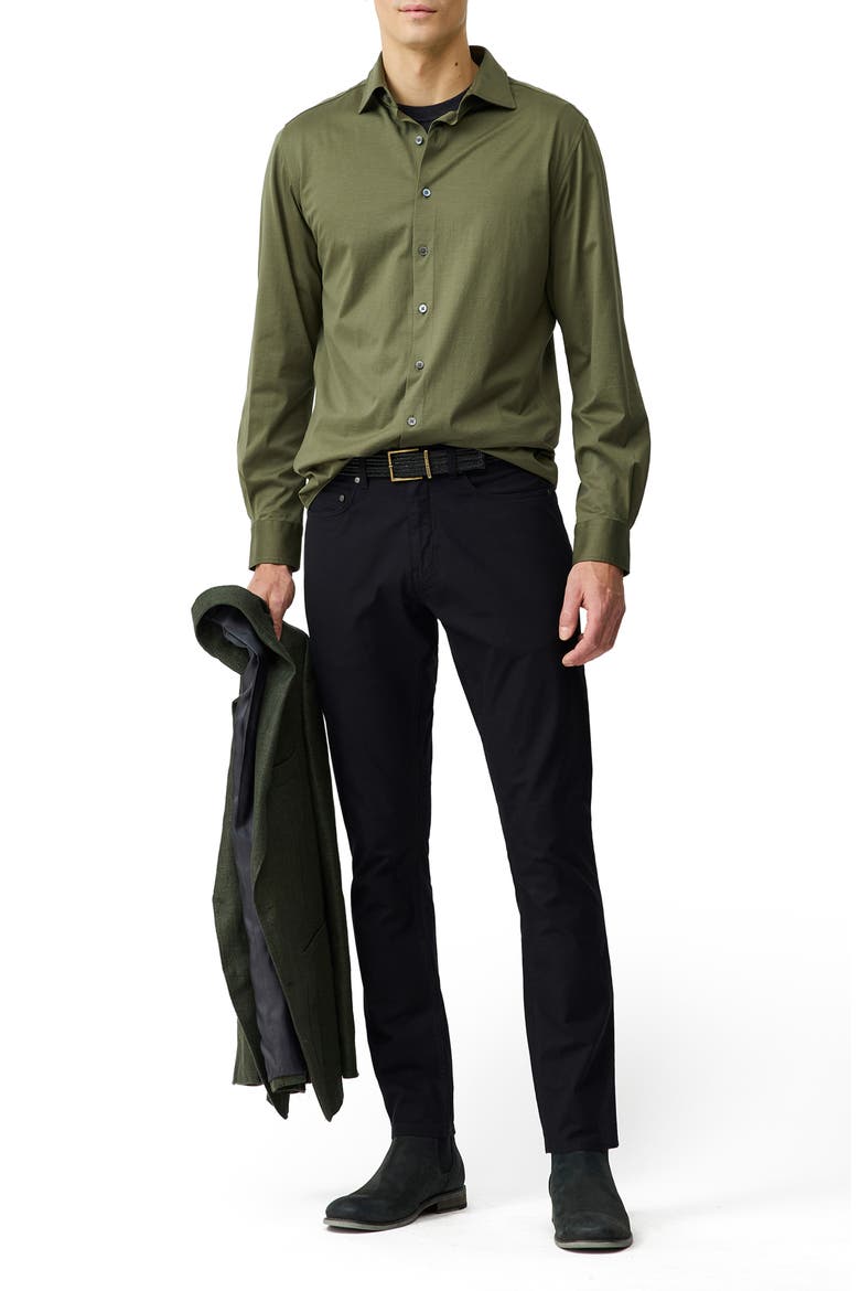 Ascot Park Button-Up Shirt, Alternate, color, KHAKI